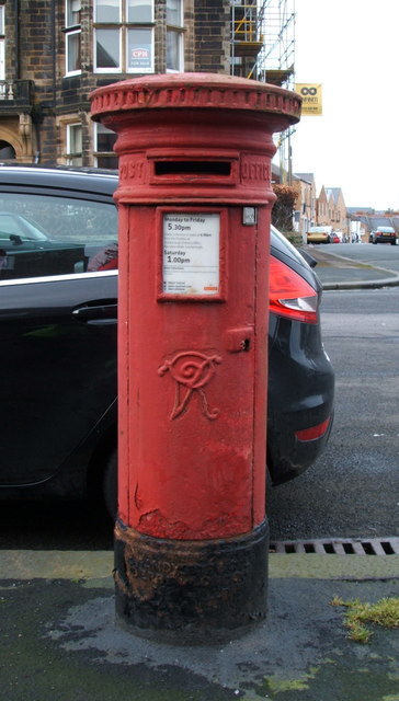 Victorian postbox on Belvedere Road, Scarborough