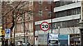 J3474 : 20 mph speed limit sign, High Street, Belfast (February 2016) by Albert Bridge