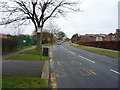 Bus stop outside school on North Leas Avenue