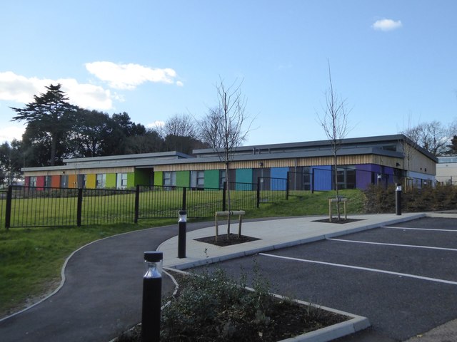 Rainbow classrooms, St Leonard's Primary... © David Smith :: Geograph ...