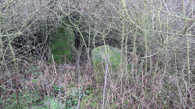 Gravestones at abandoned church at Embleton