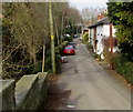 Ysgoldy Hill cars and houses, Ruabon