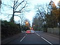 Road works on Old Woking Road, Pyrford