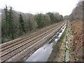 View south onto the railway line near Treforest