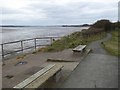 SX9981 : Seats overlooking the Exe estuary by David Smith