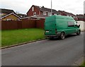 ST3190 : Green van in  Pilton Vale, Malpas, Newport by Jaggery