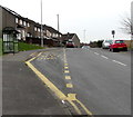 Bus stop and shelter alongside bus route 16, Monnow Way, Bettws, Newport