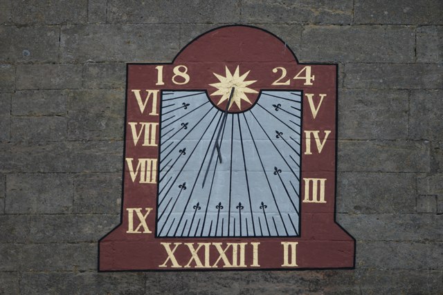 St Peter's Church: The restored sundial