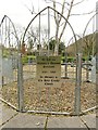 Plaque in Holy Trinity memorial garden, Ystalyfera