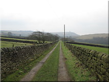 SD9826 : Pinnacle Lane towards Pinnacle Farm by John Slater