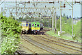 Trains pass east of Chelmsford station, 1988