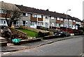 Row of houses, Don Close, Bettws, Newport