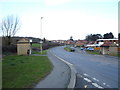 Bus stop and shelter on Mill Lane, Burniston