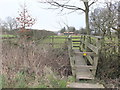 Footbridge over stream South of Ash Brow, Newburgh