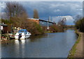 Boat moored along the Erewash Canal in Sandiacre