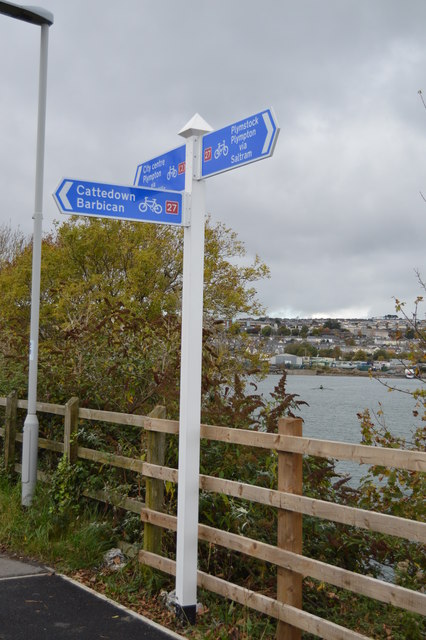 National Cycle Route 27 signpost