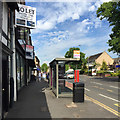 Empty business premises by the bus stop, Coten End, Warwick