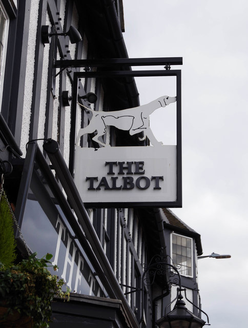 The Talbot (b) - sign, 8-10 Barbourne Road, Worcester