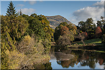 NS8096 : View across the university loch towards Castle Law and Dumyat by Doug Lee