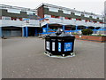 ST2890 : Recycling bins in the middle of  Bettws Shopping Centre, Newport by Jaggery
