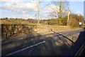 North parapet of Main Road bridge over Cotswold Line railway