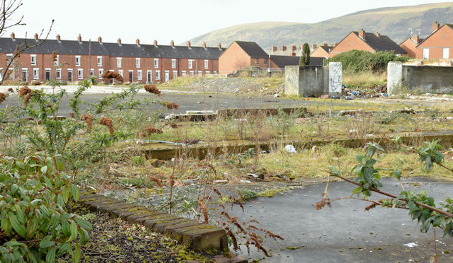 Vacant site, Lanark Way, Belfast (March 2016)