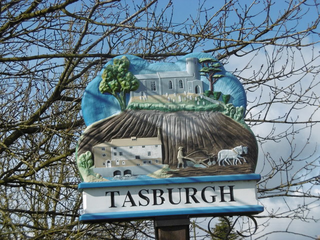 The village sign at Tasburgh