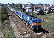 J2664 : Train approaching Lisburn station - 1989 by The Carlisle Kid