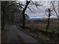 Road to Waulkmill Glen reservoir