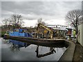 SE3419 : Work boat blocking the drained Fall Ing lock by Christine Johnstone