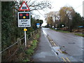 Approaching the level crossing on Teversham Road, Fulbourn