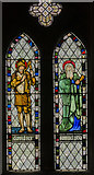 SK8354 : Stained glass window, All Saints' church, Coddington by Julian P Guffogg