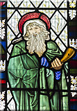 SK8354 : Detail of Stained glass window, All Saints' church, Coddington by J.Hannan-Briggs