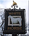 TL6265 : Sign for the White Horse public house, Exning by JThomas