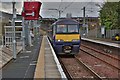 NS7651 : Larkhall Train Station in South Lanarkshire by Garry Cornes