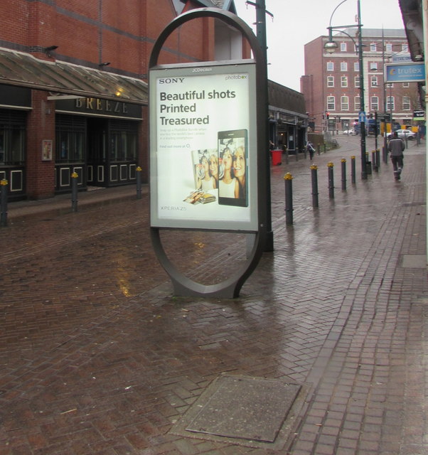 JCDecaux advertising display, Cambrian Road, Newport