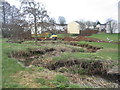 Pond digging by the brook