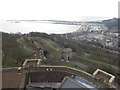 Dover: town view from the top of the castle