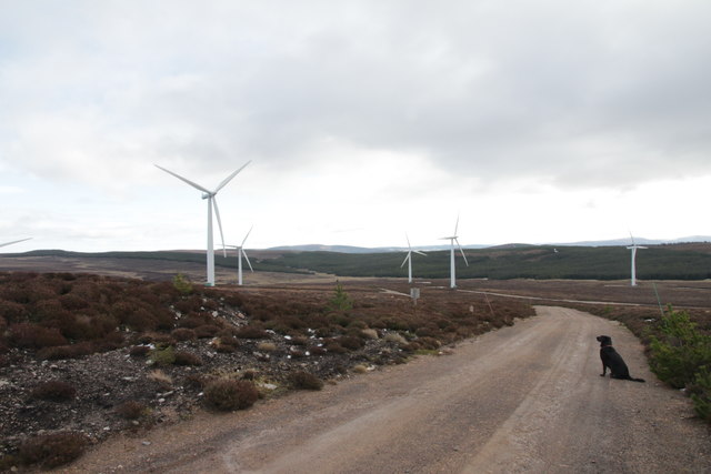 Windfarm and Access Tracks on Cairn Uish