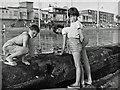 A paddling pool on the B1016, Eastern Esplanade, Southend on Sea