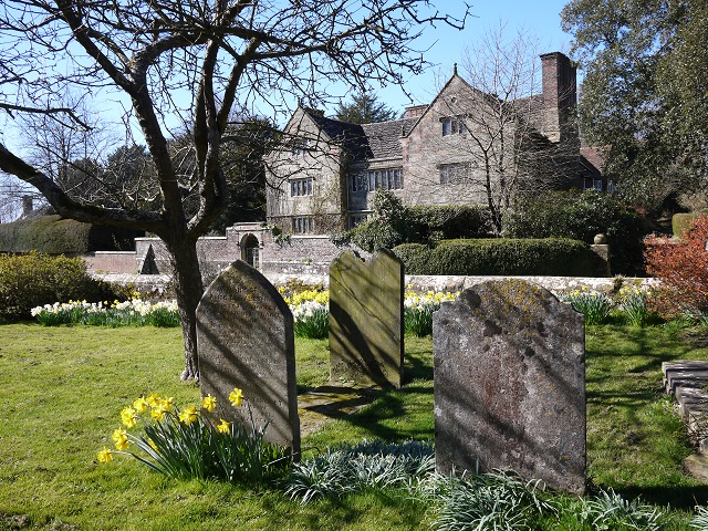 The Manor house from the Churchyard