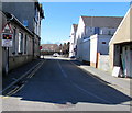 Warning sign - level crossing, Caersalem Terrace, Llanelli