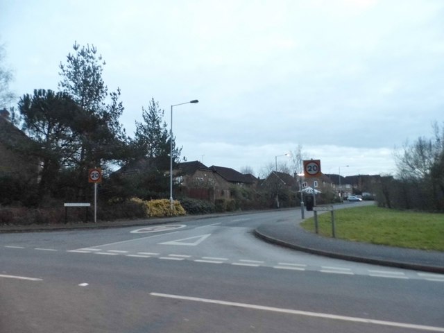 Carnation Drive at the junction of Forest Road