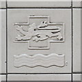 TQ2683 : St Johns Wood tube station - ceramic tile by Mike Quinn