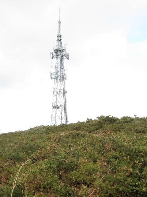The Drinnahilly Transmitter mast above Newcastle
