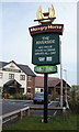 Sign for the Riverside public house, Rotherham