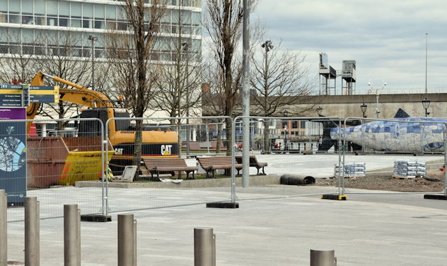 Donegall Quay improvements, Belfast - March 2016(1)