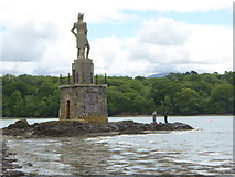 SH5371 : Nelson's statue on the Menai Straits by Eirian Evans