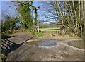 Stile on Prestwood Lane at junction with bridleway