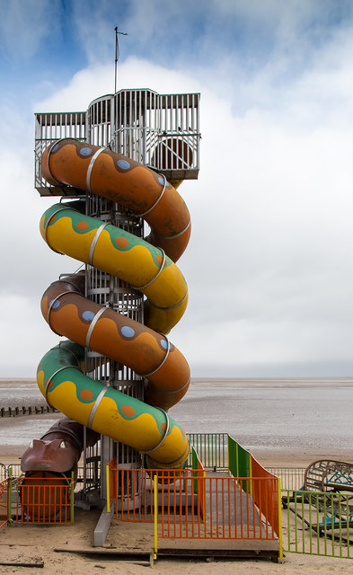 Helter Skelter on the beach, Cleethorpes